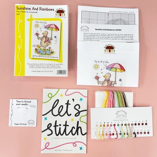 Bothy Threads Bothy Threads Borduurpakket Sunshine And Rainbows