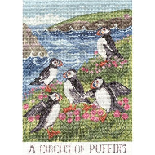 Bothy Threads Bothy Threads Borduurpakket A Circus Of Puffins
