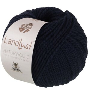 Lana Grossa Lana Grossa Naturwolle 005 Zwartblauw