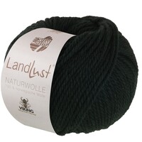 Lana Grossa Naturwolle 004 Zwartgroen