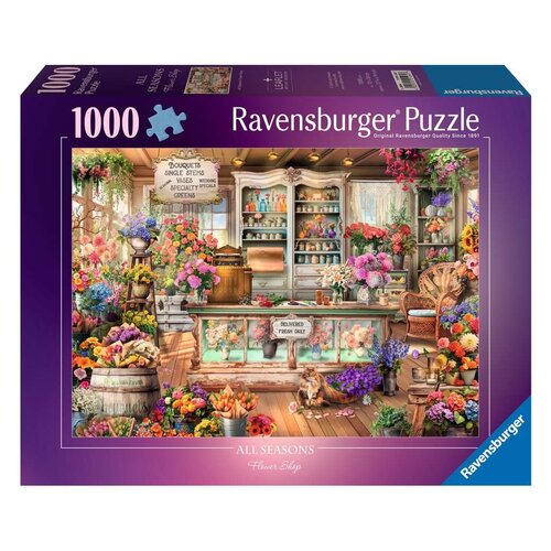 Ravensburger Ravensburger All seasons flowershop 1000 stukjes Ravensburger Ravensburger All seasons flowershop 1000 stukjes