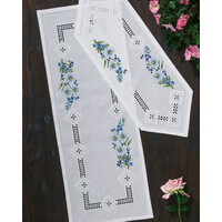 Permin hardanger met bloemen 63-1734