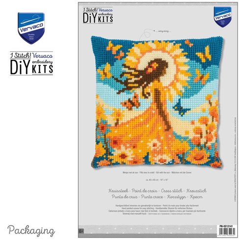 Vervaco Vervaco Kruissteekkussen Meisje met de zon PN-0212141