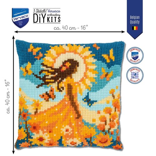 Vervaco Vervaco Kruissteekkussen Meisje met de zon PN-0212141