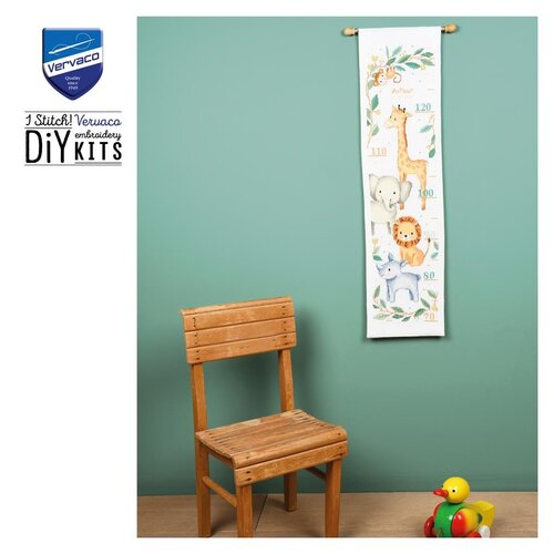 Vervaco Vervaco Geboortetegel Groeimeter Jungle dieren