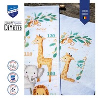 Vervaco Geboortetegel Groeimeter Jungle dieren