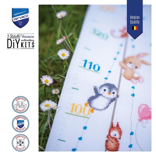 Vervaco Borduurpakket Groeimeter Ons grootste avontuur