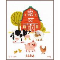 Vervaco Borduurpakket geboorte Op de boerderij