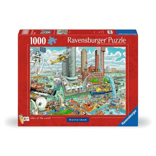 Ravensburger Ravensburger Legpuzzel Fleroux Rotterdam 1000 stukjes Ravensburger Ravensburger Legpuzzel Fleroux Rotterdam 1000 stukjes