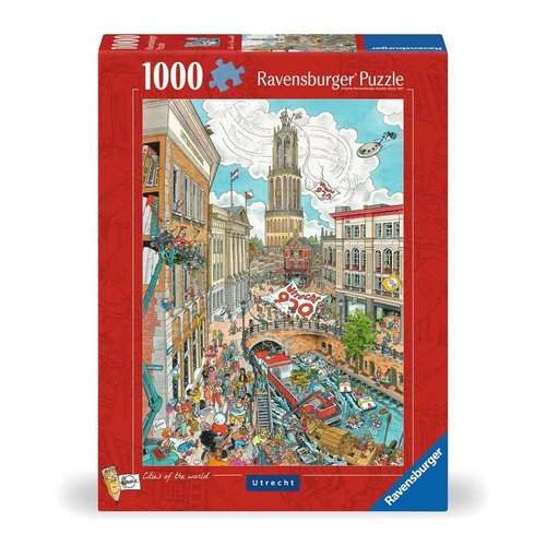 Ravensburger Ravensburger Legpuzzel Fleroux Utrecht 1000 stukjes Ravensburger Ravensburger Legpuzzel Fleroux Utrecht 1000 stukjes