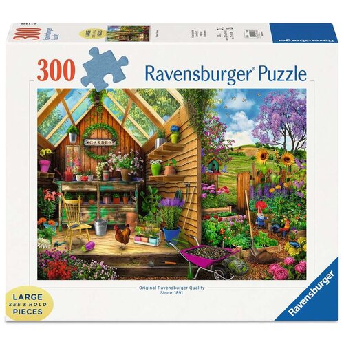 Ravensburger Ravensburger Blik in het tuinhuis 300 stukjes Ravensburger Ravensburger Blik in het tuinhuis 300 stukjes
