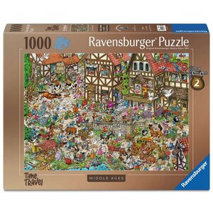 Ravensburger Ravensburger Time Travel 2 Middle Ages 1000 stukjes Ravensburger Ravensburger Time Travel 2 Middle Ages 1000 stukjes
