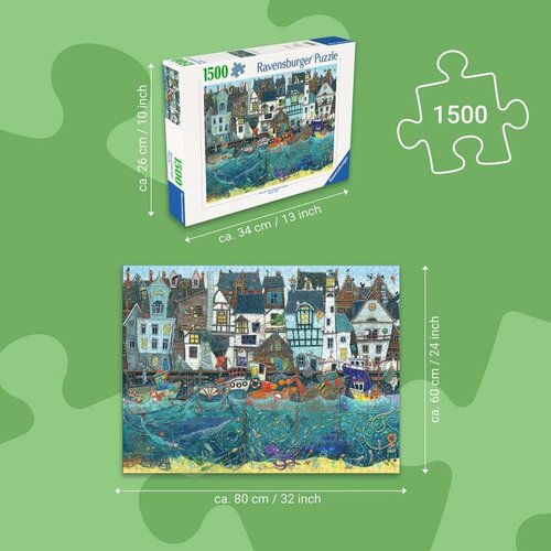 Ravensburger Ravensburger Habour of Wonders a Bustling Fantasy Po 15000 stukjes