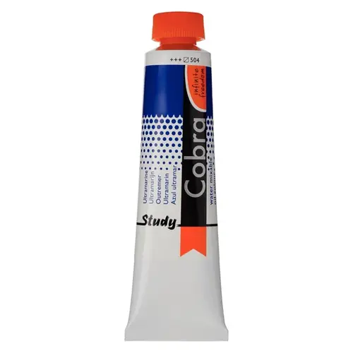 Cobra Cobra Study Olieverf Tube 40 ml Ultramarijn 504 Cobra Cobra Study Olieverf Tube 40 ml Ultramarijn 504