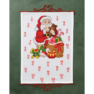 Permin Permin Adventskalender Santa Claus with teddy bear 34-5267
