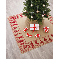 Permin Borduurpakket Kerstkleed Red motifs 45-5276