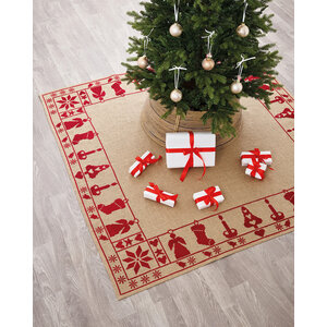 Permin Permin Borduurpakket Kerstkleed Red motifs 45-5276
