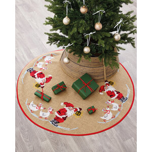Permin Permin Borduurpakket Kerstkleed Santa Claus and Geese 45-5277