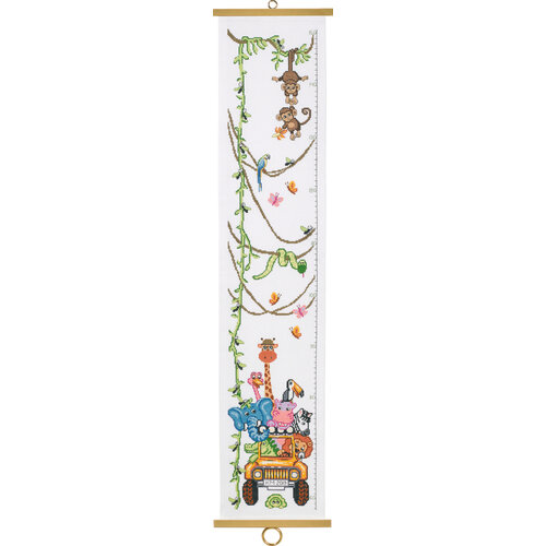 Permin Permin Borduurpakket Groeimeter Wild Animals 8315 Permin Permin Borduurpakket Groeimeter Wild Animals 8315