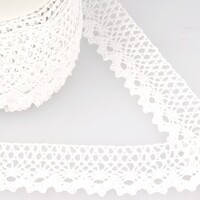 Kant lint 40 mm wit per meter