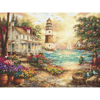 Leti Stitch borduurpakket Cottage by the sea