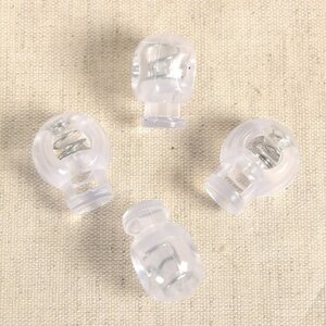 Mediac Koordstopper transparant 18 x 23 mm 4 stuks