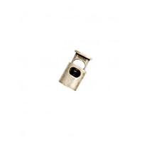 Metalen koordstopper zilver 10 mm 2 stuks