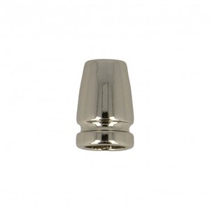 Mediac Metalen koordstopper zilver 16 x 7 mm 2 stuks