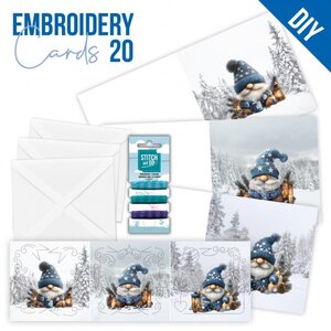 Hobbydots Stitch and Do Cards 20 Berries Beauties Gnomie Christmas