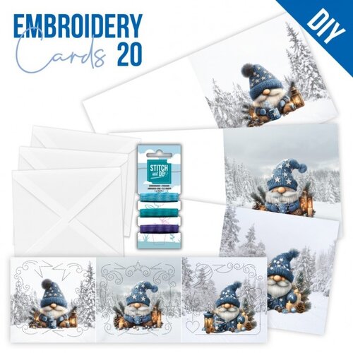 Hobbydots Stitch and Do Cards 20 Berries Beauties Gnomie Christmas Hobbydots Stitch and Do Cards 20 Berries Beauties Gnomie Christmas
