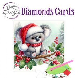 Dotty Designs   Diamond Painting Kerstkaart Christmas Koala