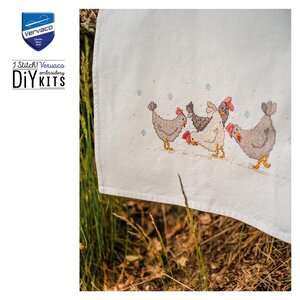 Vervaco Vervaco borduurpakket handdoek kippen PN-0223101
