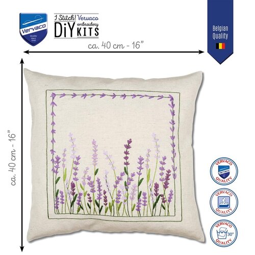 Vervaco Vervaco borduur kussen lavendel PN-0222938