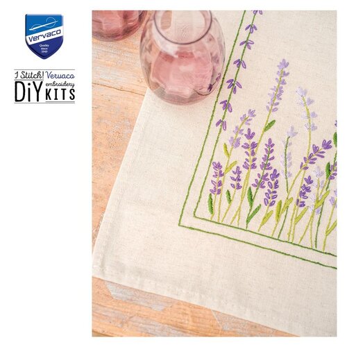 Vervaco Vervaco tafelloper borduurpakket lavendel PN-0222932