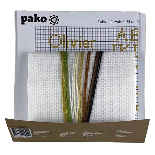 Pako Pako Borduurpakket geboorte lief konijntje en hertje