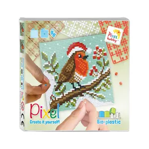 PixelHobby Pixel Set Kerst Vogel 44027 PixelHobby Pixel Set Kerst Vogel 44027