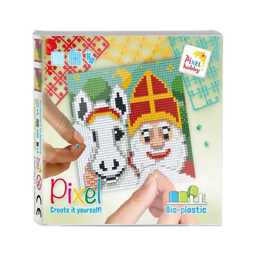 PixelHobby Pixel Set Sinterklaas met paard PixelHobby Pixel Set Sinterklaas met paard