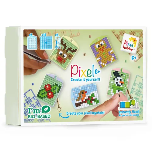 PixelHobby Pixelhobby Sleutelhanger Thema Box - Kerst II PixelHobby Pixelhobby Sleutelhanger Thema Box - Kerst II