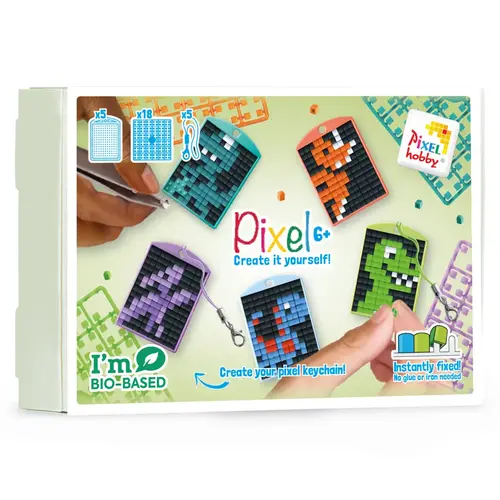 PixelHobby Pixelhobby Sleutelhanger Thema Box Dino's PixelHobby Pixelhobby Sleutelhanger Thema Box Dino's