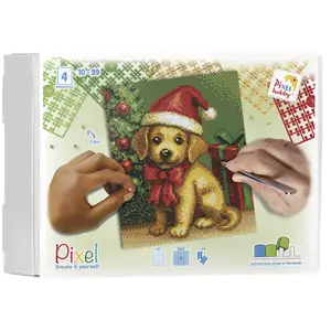 PixelHobby Pixelhobby Geschenkverpakking Christmas Puppy