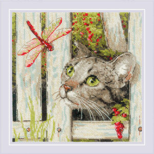 Riolis Riolis borduurpakket Who are you? 20 x 20 cm