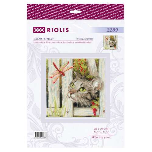 Riolis Riolis borduurpakket Who are you? 20 x 20 cm