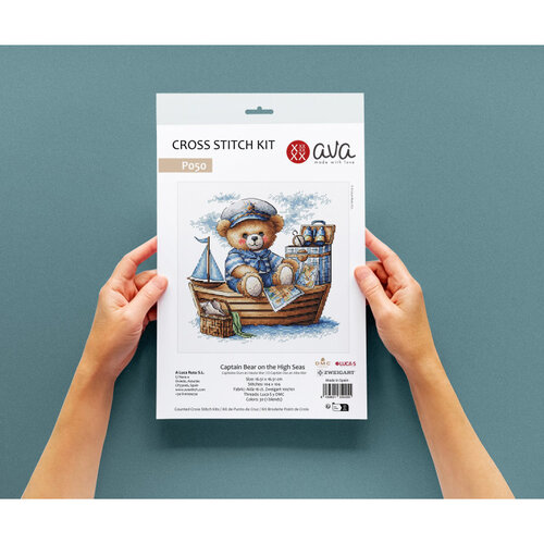 AVA Stitch AVA Stitch Borduurpakket Captain Bear on the High Seas