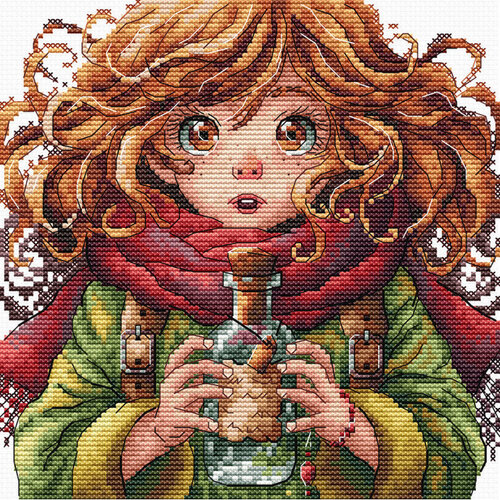 AVA Stitch Ava Stitch Borduurpakket The Mysterious Bottle AVA Stitch Ava Stitch Borduurpakket The Mysterious Bottle