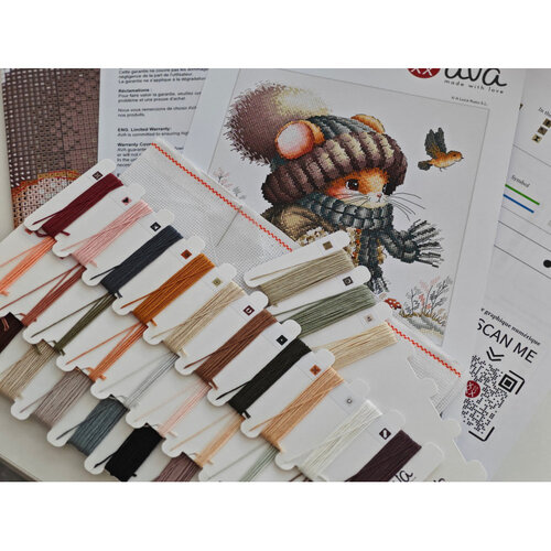 AVA Stitch Ava Stitch Borduurpakket Autumn Fairytale Mouse