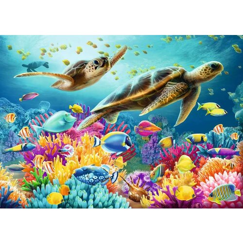 Ravensburger Ravensburger Blauwe onderwaterwereld 1000 stukjes