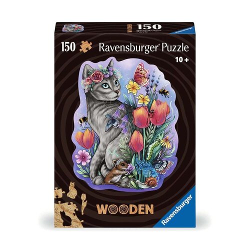 Ravensburger Houten Lovely cat 150 stukjes Ravensburger Houten Lovely cat 150 stukjes