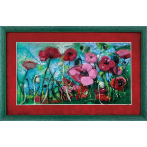 Viltpakket Schilderij Klaprozen