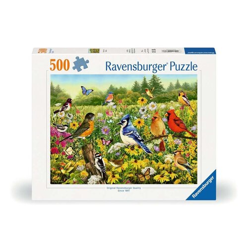 Ravensburger Ravensburger Vogels in de wei 500 stukjes Ravensburger Ravensburger Vogels in de wei 500 stukjes