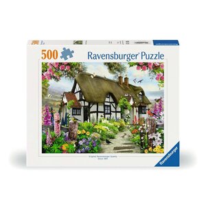 Ravensburger Ravensburger Idyllische cottage 500 stukjes Ravensburger Ravensburger Idyllische cottage 500 stukjes
